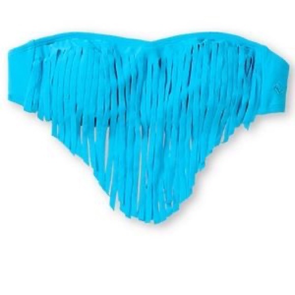 ROXY Caribbean Blue Fringe Bikini Top - Picture 3 of 9